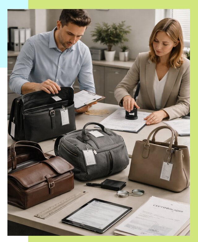 Сертификация сумок в Горячем Ключе от 7750 руб. | Алешин-Грч