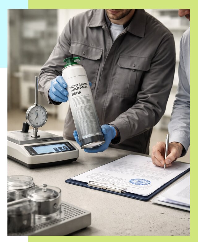 Сертификация монтажной пены в Горячем Ключе от 15500 р. | Алешин-Грч