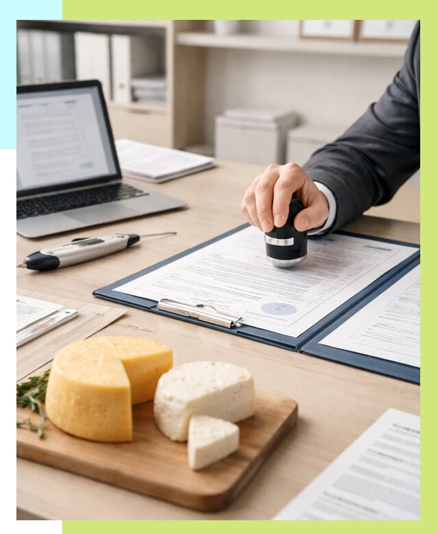 Сертификация сыров в Горячем Ключе от 15500 р | Сертификат на сыр Алешин-Грч