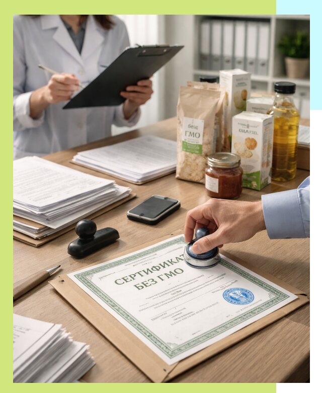 Получение сертификата Без ГМО для продукции в Горячем Ключе